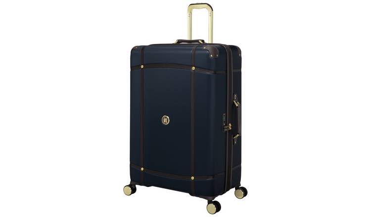 IT Luggage Expandable 8 Wheel Hard Suitcase - Large, Blue