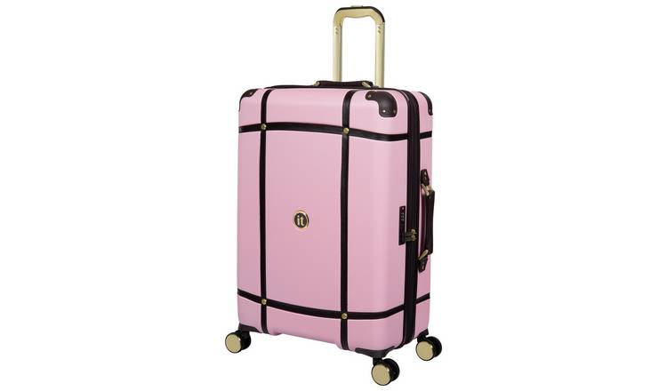 IT Luggage Expandable 8 Wheel Hard Suitcase - Medium, Pink