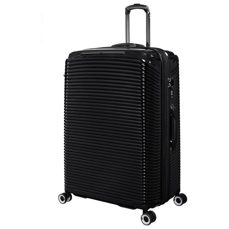IT Luggage Expandable 8 Wheel Hard Suitcase - Large, Black 0