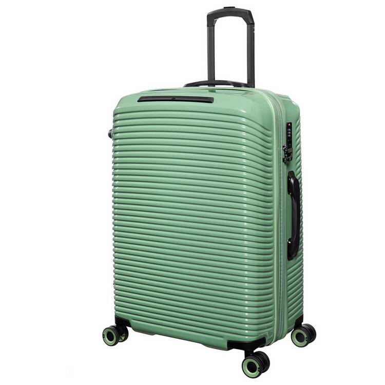 IT Luggage Expandable 8 Wheel Hard Suitcase - Medium, Green 0