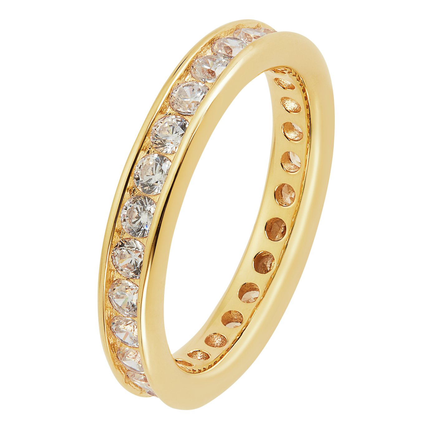 Revere 9ct Gold Plated Cubic Zirconia Eternity Ring Review