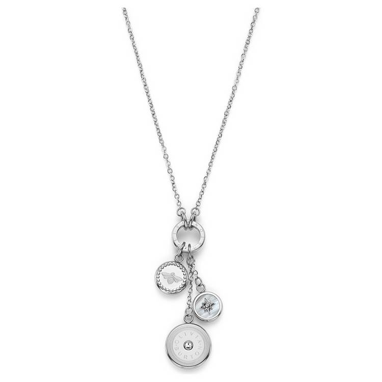 Olivia Burton Stainless Steel Disc Charm Necklace 0