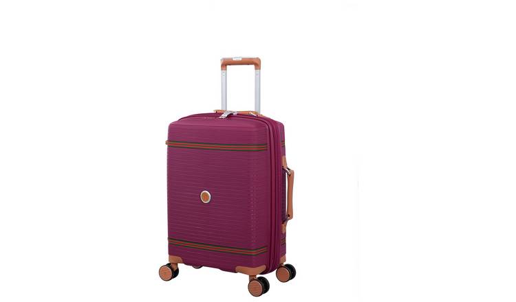 IT Luggage Expandable 8 Wheel Hard Suitcase - Cabin, Red