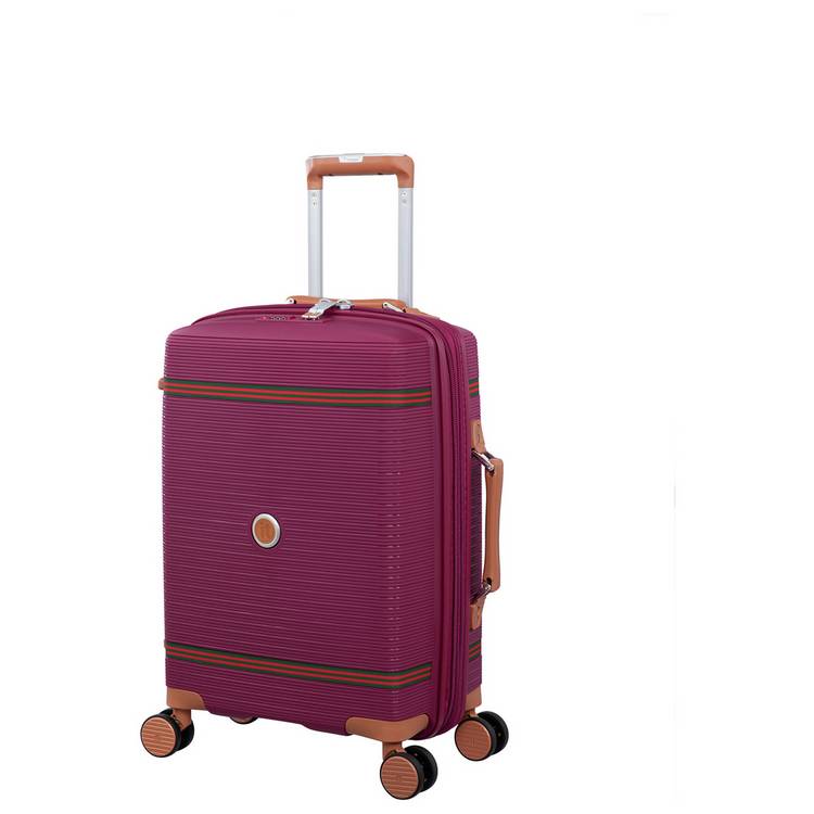 IT Luggage Expandable 8 Wheel Hard Suitcase - Cabin, Red 0
