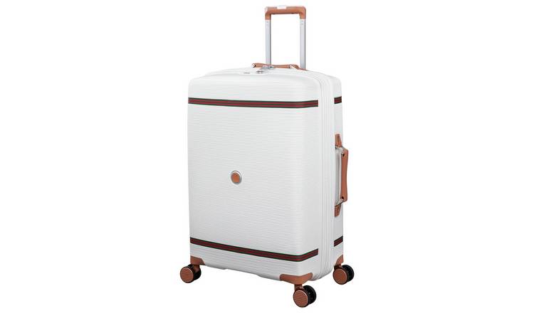 IT Luggage Expandable 8 Wheel Hard Suitcase - Medium, Cream