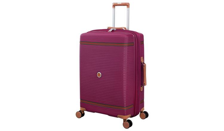 IT Luggage Expandable 8 Wheel Hard Suitcase - Medium, Red