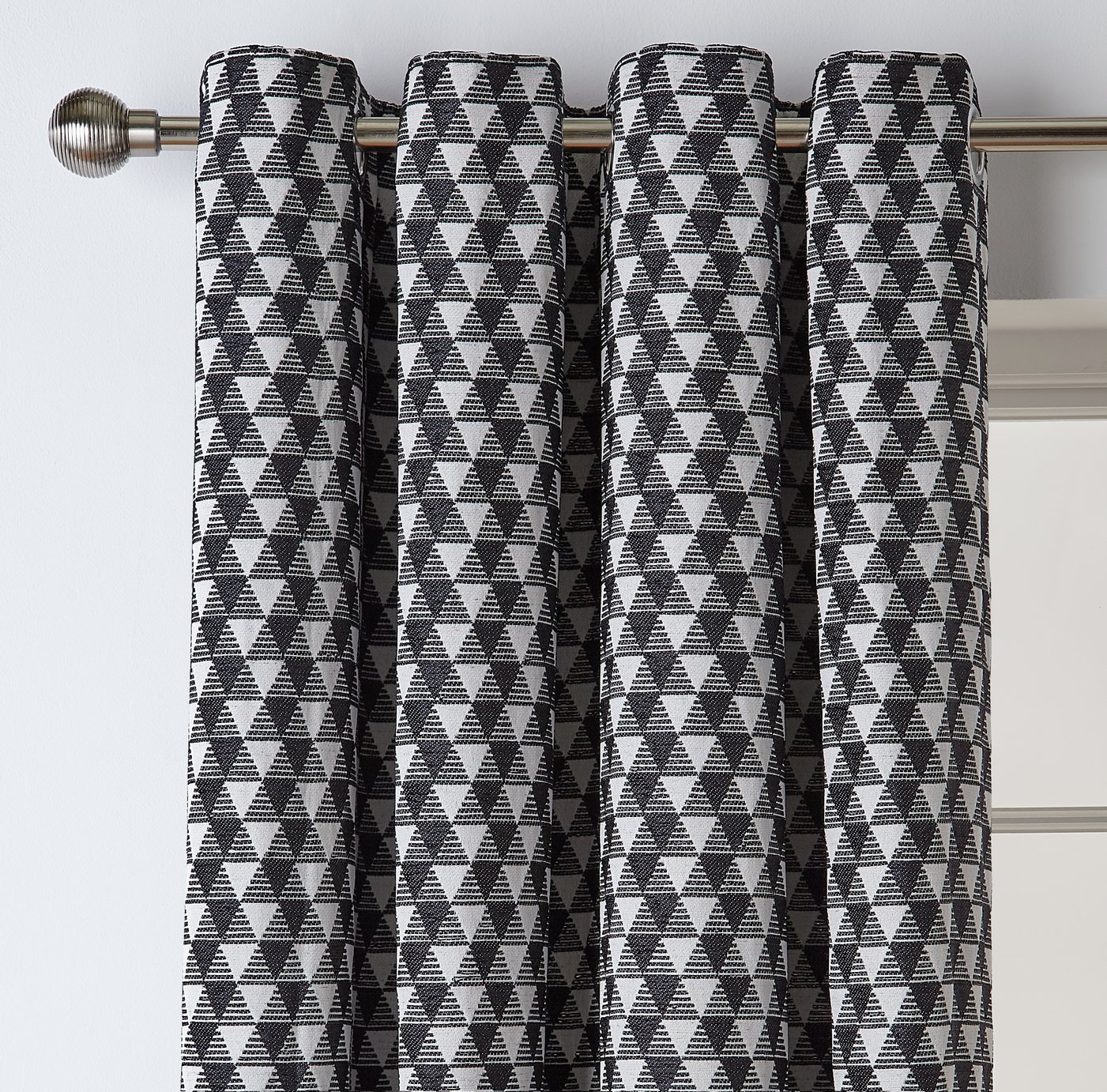 Argos Home New Geo Monochrome Lined Eyelet Curtains Review