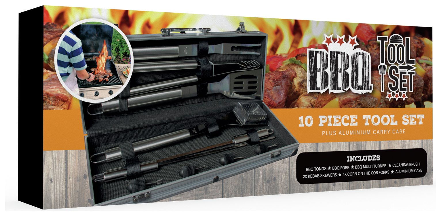 thumbnail image 2 of KALAHOL 32-Piece BBQ Tool Set With Aluminum Case | Stainless Steel Barbecue Accessories 2 of 5