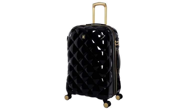 IT Luggage 8 Wheel Hard Suitcase - Medium, Black