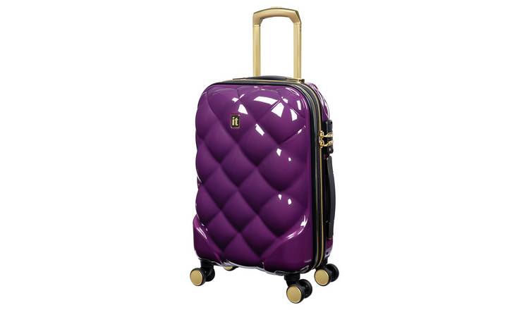 IT Luggage 8 Wheel Hard Suitcase - Cabin, Blue