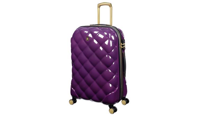 IT Luggage 8 Wheel Hard Suitcase - Medium, Blue