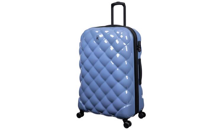 IT Luggage Expandable 8 Wheel Hard Suitcase - Large, Blue