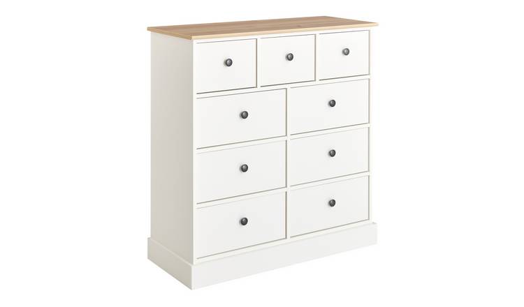 Argos Home Kensington 9 Drawer Chest - Ivory