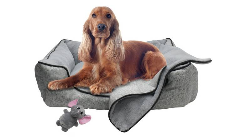 Pet Bed Blanket and Toy Bundle