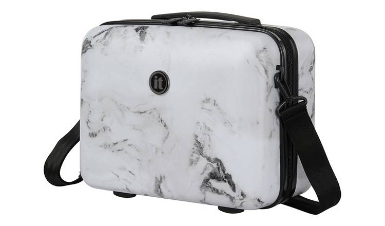 IT Luggage 8 Wheel Hard Shoulder Bag - XS, Marble Effect