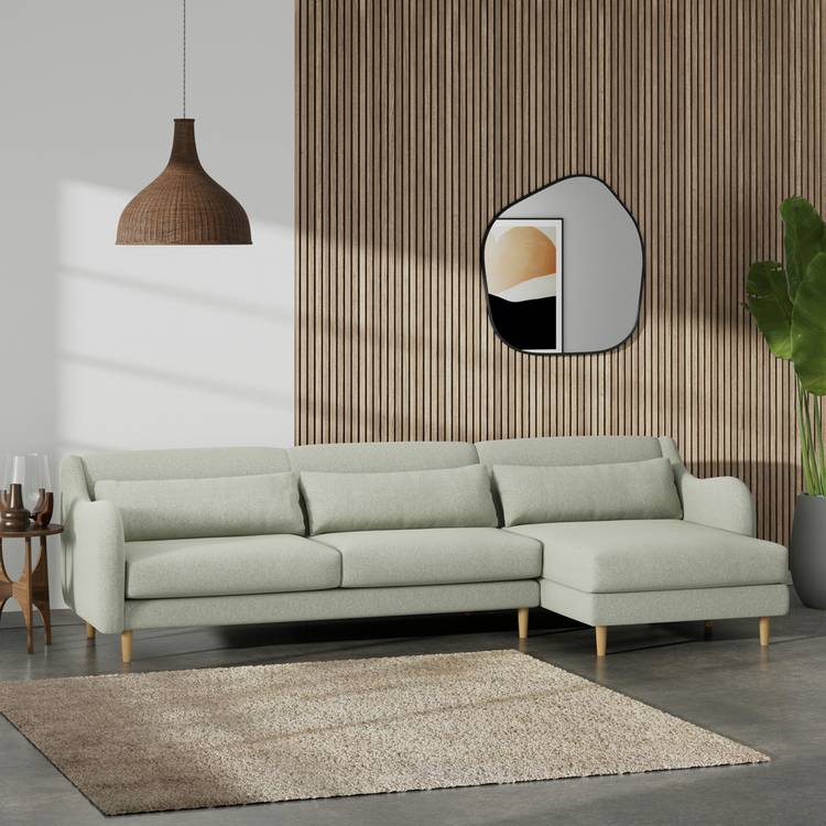 Habitat Turnmill Right Hand Corner Sofa - Sage Green 0