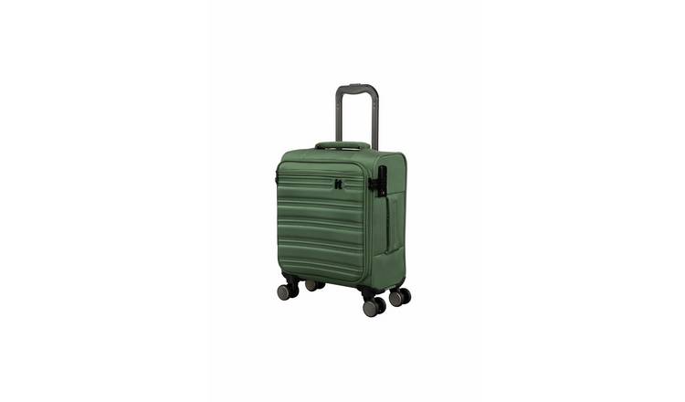IT Luggage 8 Wheel Soft Suitcase - Green, Small