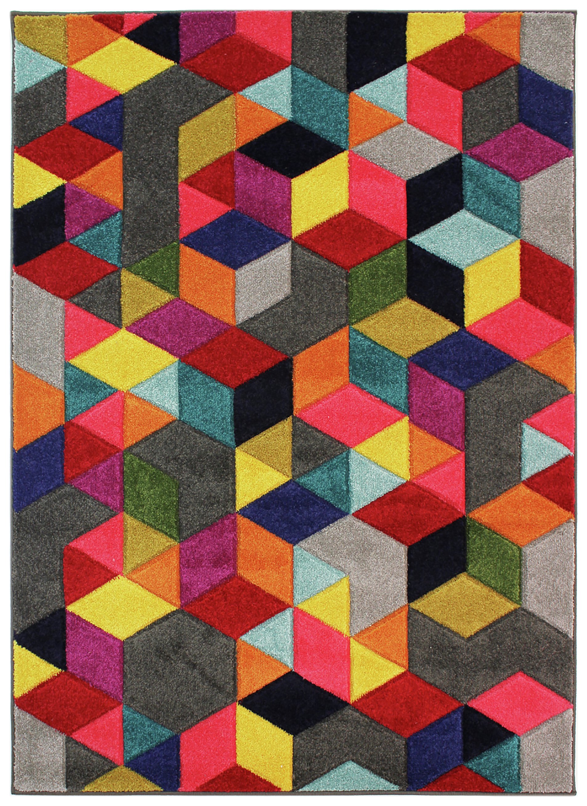 Flair Radiant Rug - 120x170cm - Dynamic Multicoloured