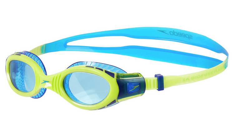 Diversidad Desconfianza Gran engaño Buy Speedo Junior Future Biofuse Goggles - Blue and Green | Swimming  equipment | Argos