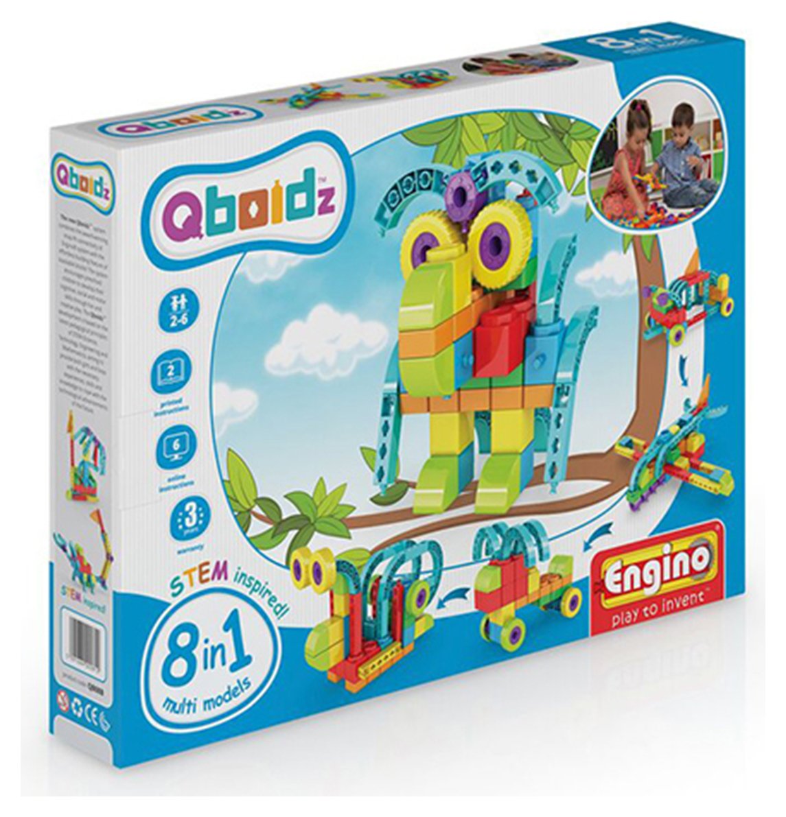 Engino Qboidz 8-in-1 Owl Multi-Model Set.