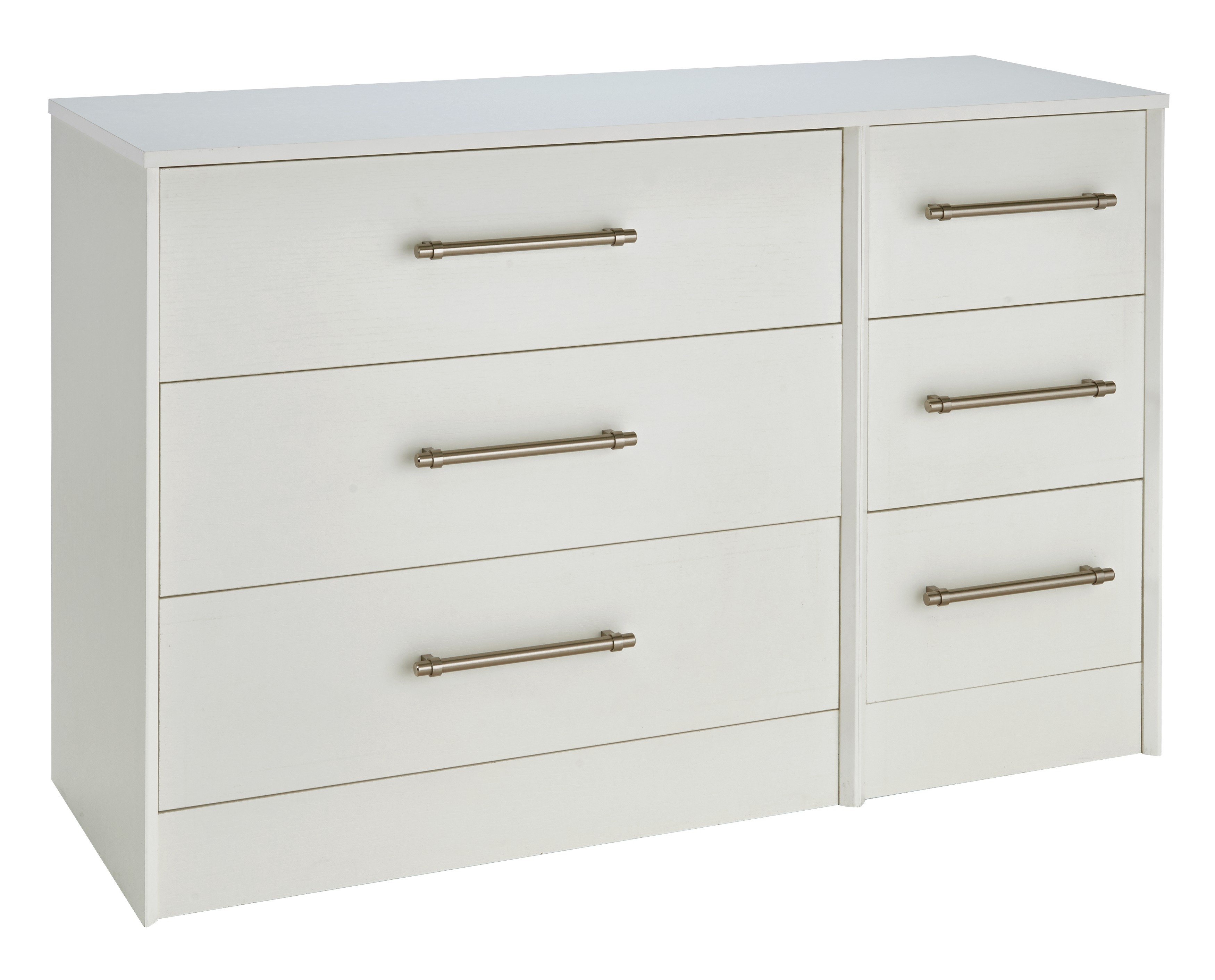 Victoria 3+3 Drawer Chest White. at Argos