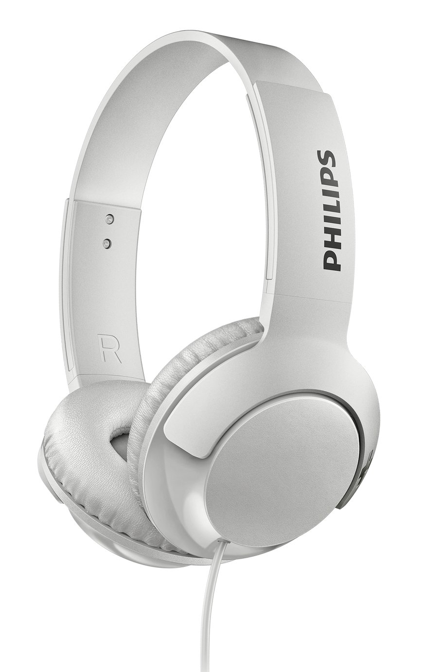 Philips SHL3070 On-Ear Headphones - White