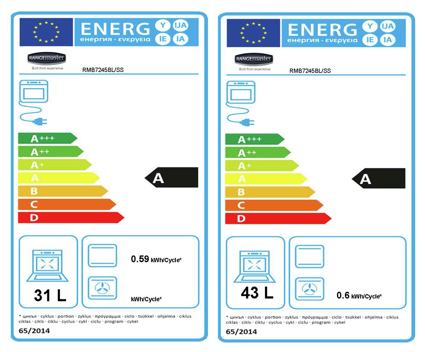 Rangemaster RMB7245BL/SS Electric Double Oven Reviews