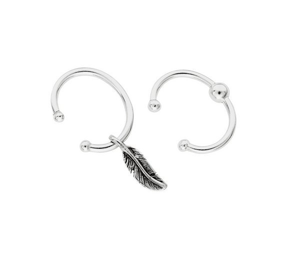 State of Mine Sterling Silver Ear Cuffs - Set of 2