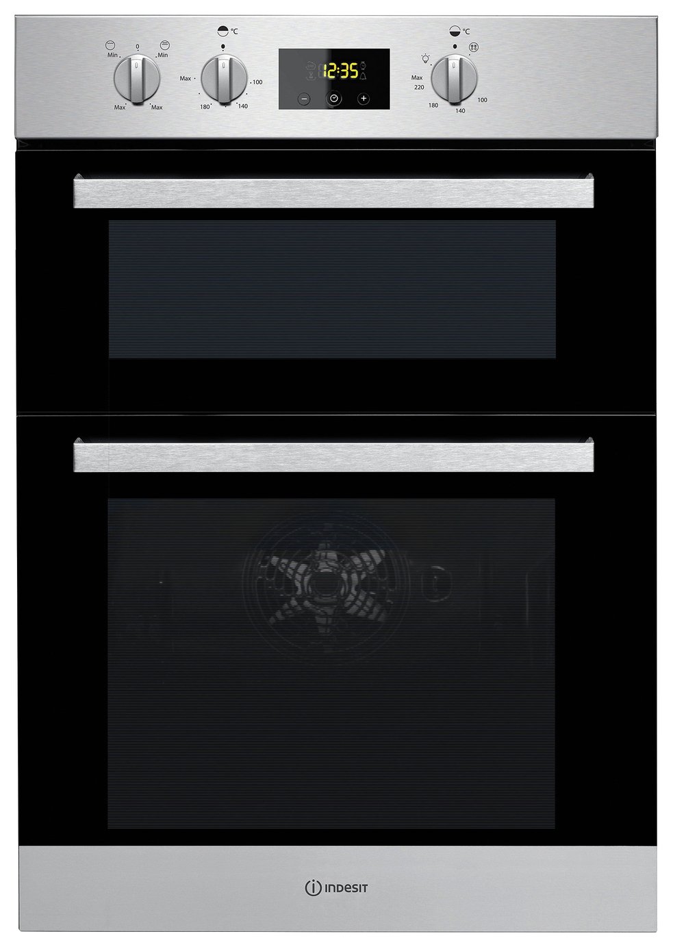 Indesit IDD6340IX Built in Double Electric Oven - S/Steel