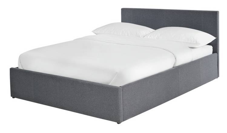 Buy Habitat Heathdon End Open Ottoman Kingsize Bed Grey Ottoman And Storage Beds Argos