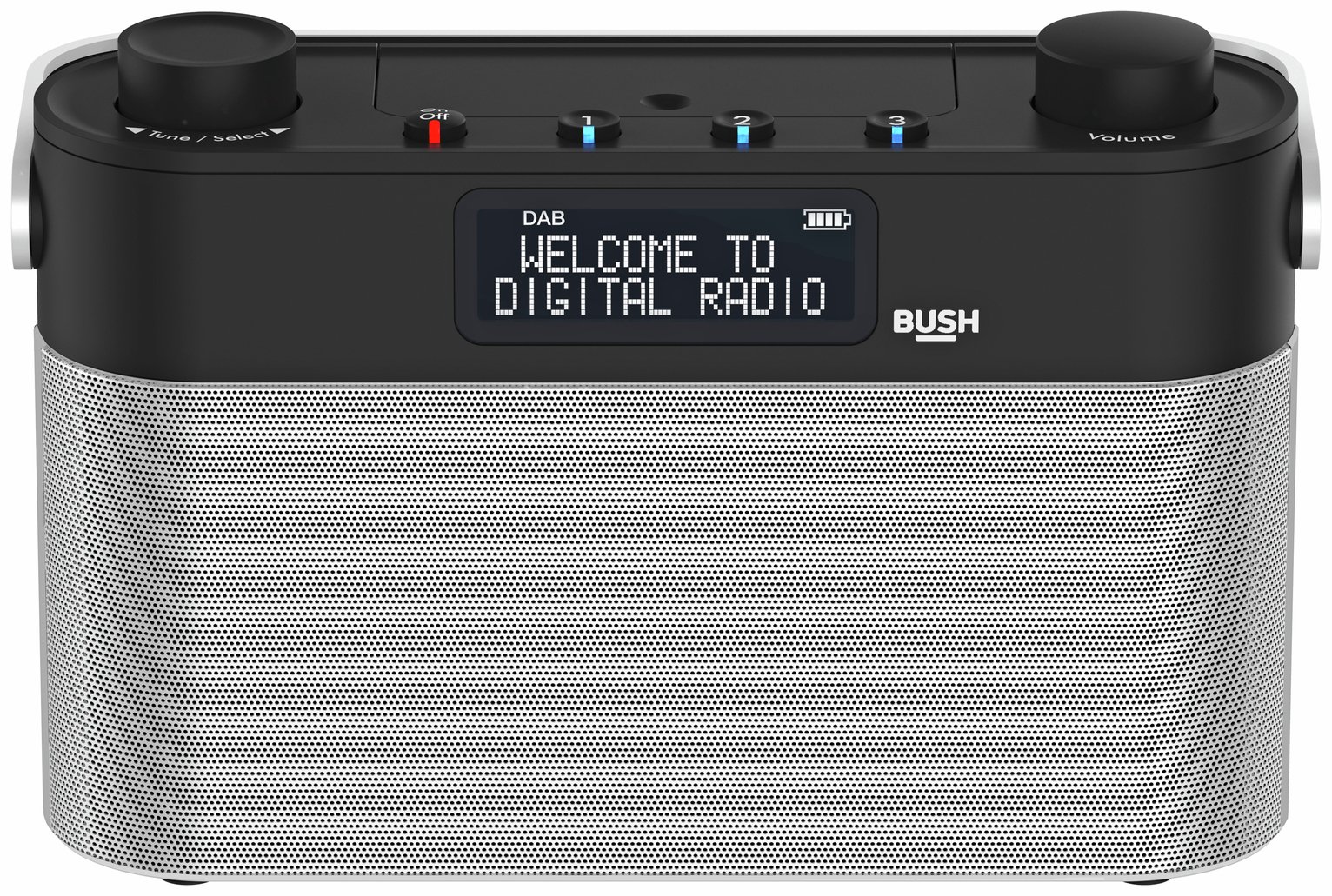 Bush Easy Use Surfer DAB Radio - Silver