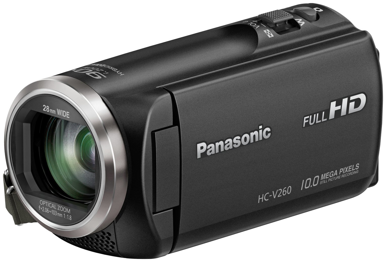 Panasonic Lumix V260 Full HD Camcorder - Black
