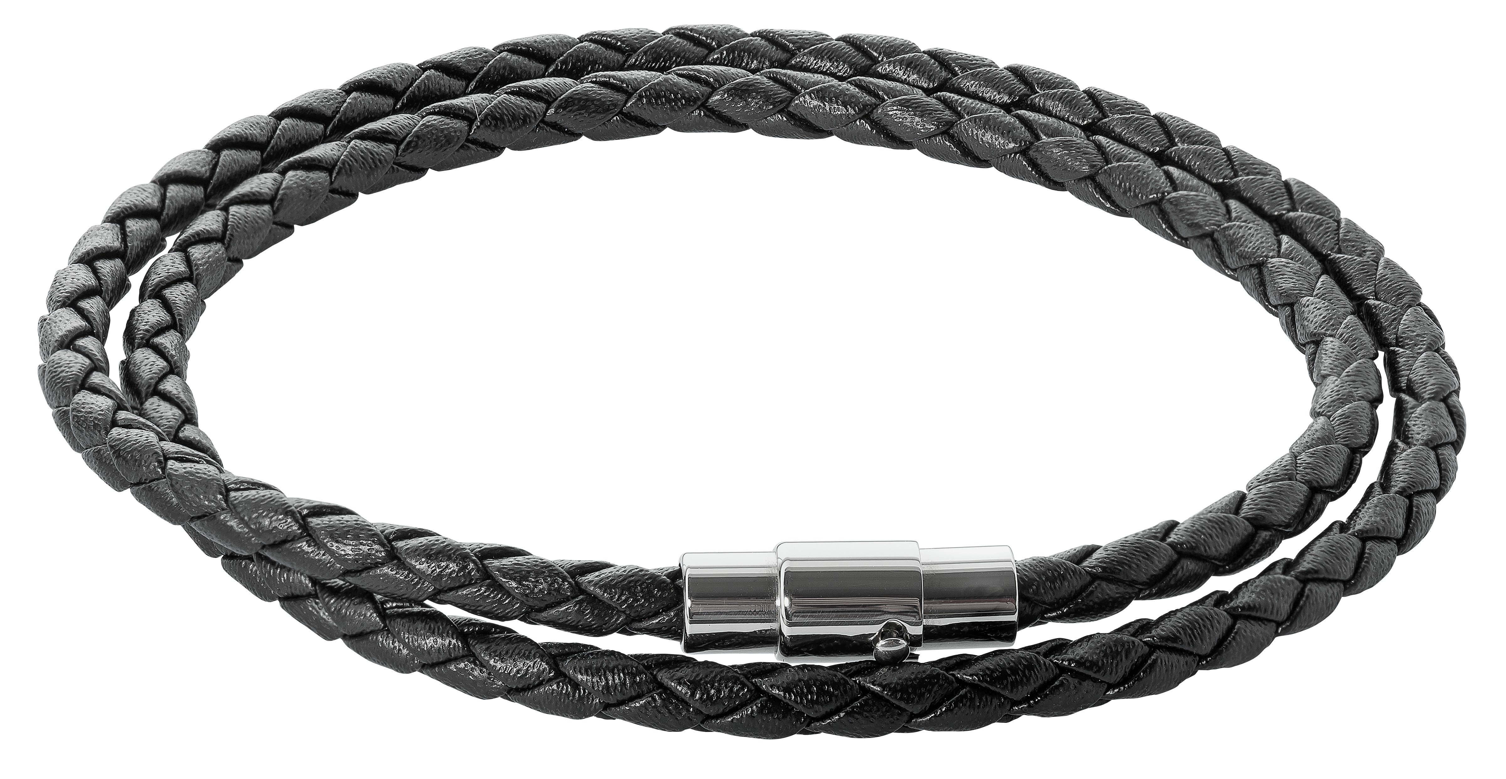 Revere Men's Two Layer Stainless Steel and Leather Bracelet Review