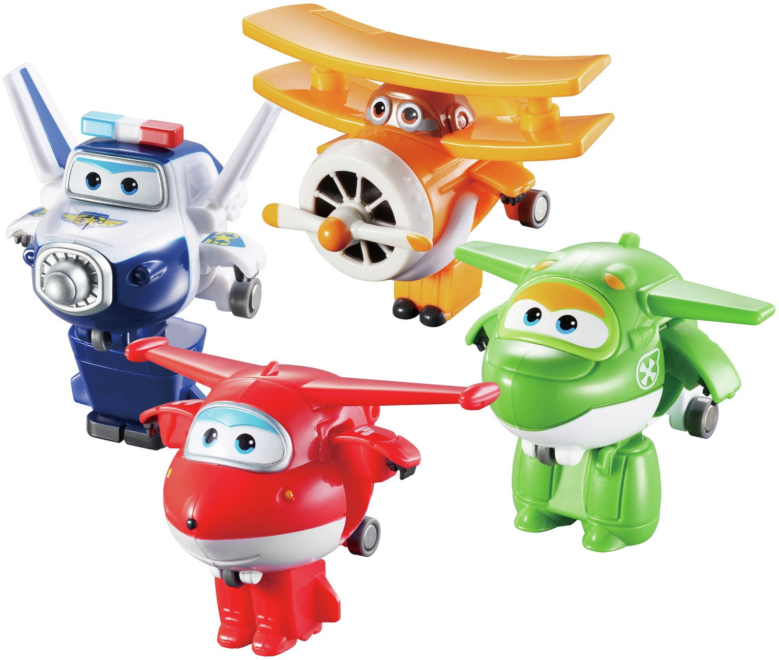 Super Wings Transform-a-Bots Plane Figures - 4 Pack.