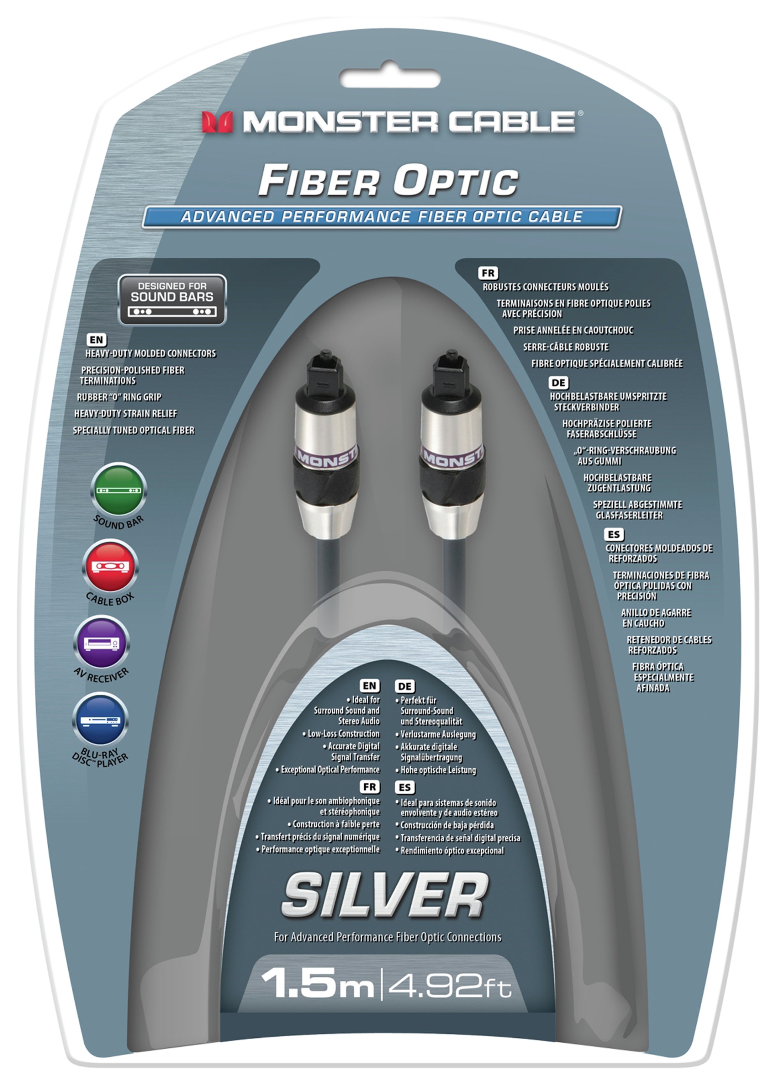 Monster Fibre Optic 400DFO 1.5 Metre Audio Cable