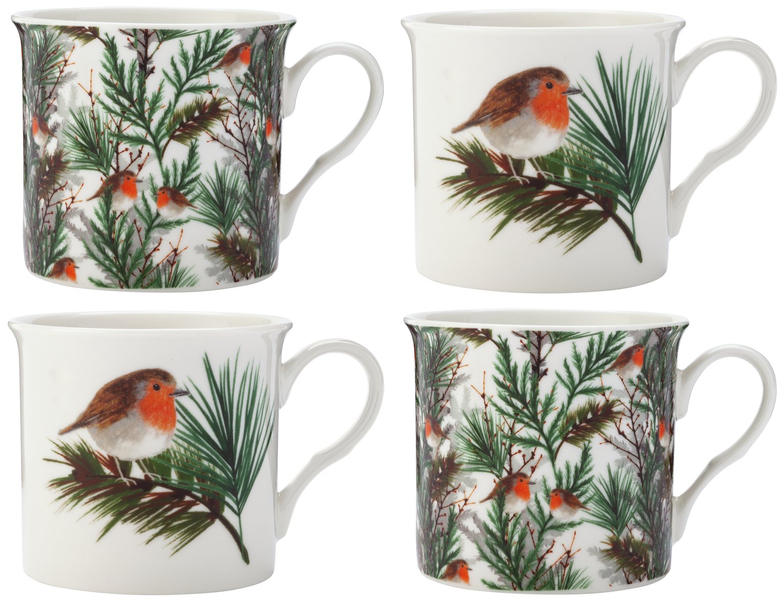 Argos Home Pack of 4 Robin Mugs Review