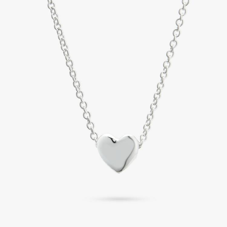 Revere Sterling Silver Mini Heart Pendant Necklace 0