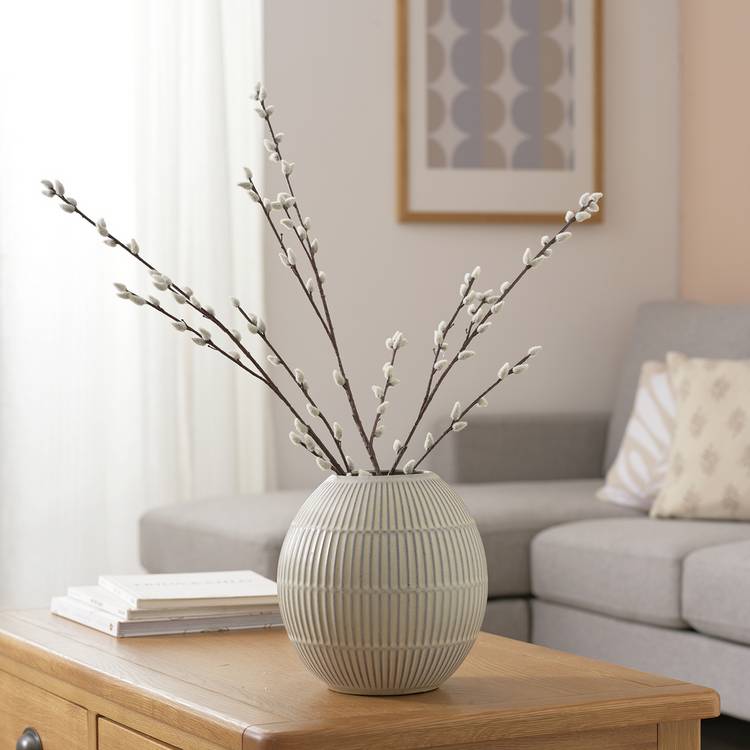 Argos Home Artificial Cream Pussy Willow Stems 3 Pack - 4cm 0