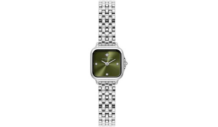 Olivia Burton Grosvenor Stainless Steel Silver Strap Watch