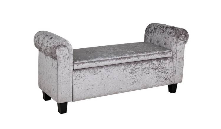 Jacob 160cm Grey Velvet Dining Bench