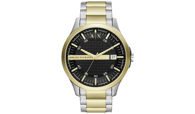 Armani Exchange Men's Black Stainless Steel Bracelet Watch