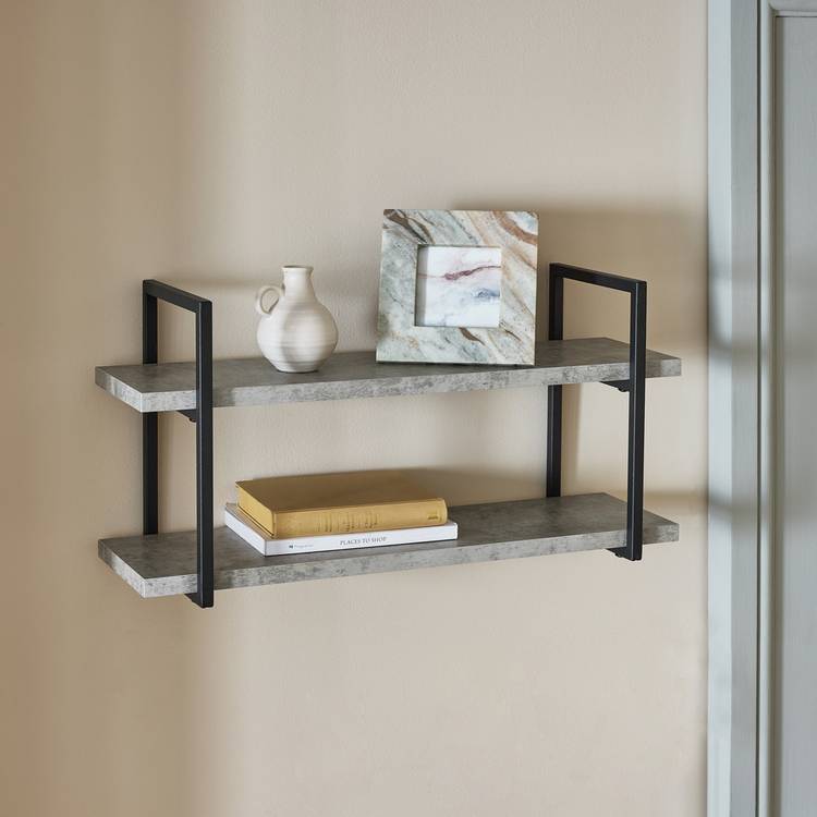 Habitat Loft Living 60cm Wall Shelf - Grey 0