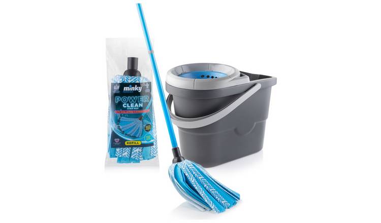 Minky Power Clean 3 in 1 Mop & Vortex Bucket Set