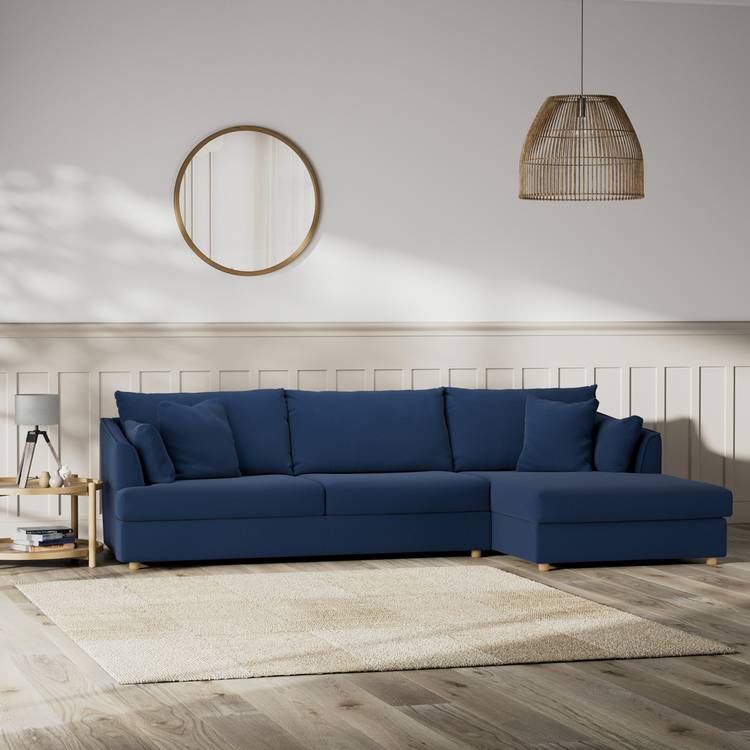 Habitat Holmfirth Right Hand Corner Sofa - Navy 0