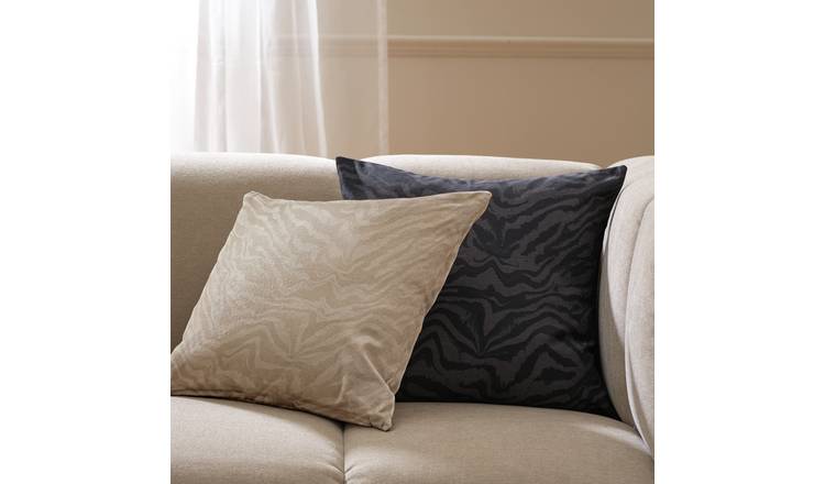 Habitat Zebra Print Cushion Cover - 2 Pack - 43x43cm