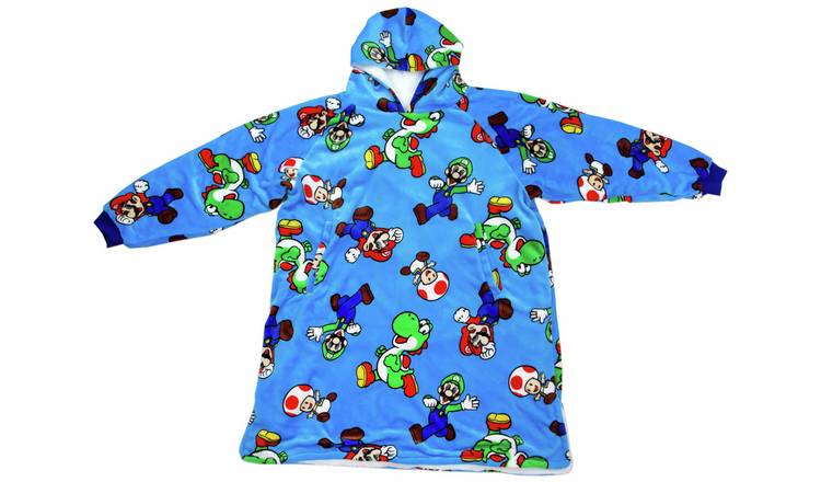 Nintendo Super Mario Fleece Hooded Blanket - Medium