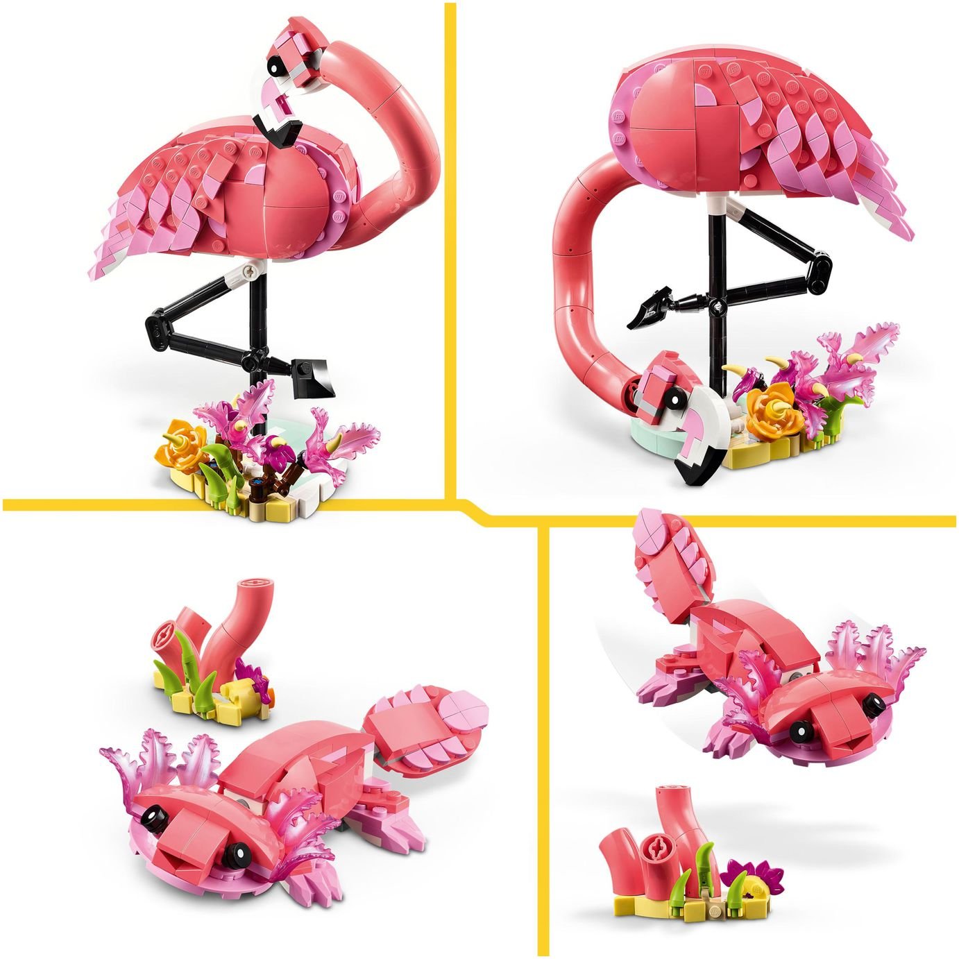 Buy LEGO Creator 3in1 Wild Animals: Pink Flamingo Set 31170 | LEGO