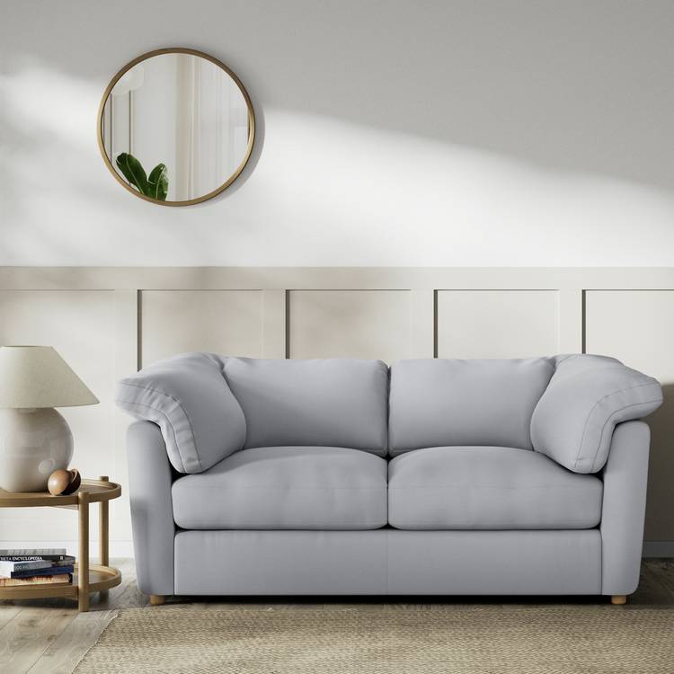 Habitat Wynn Fabric 2 Seater Sofa - Grey - Ash Leg 0