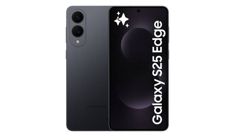 SIM Free Samsung Galaxy S25 Edge 512GB Phone Black Pre-Order