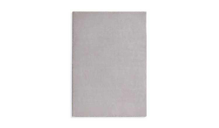 Habitat Softie Dove Grey Short Pile Rug - 150x80cm